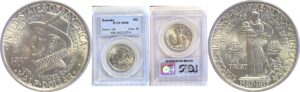 1937 Roanoke Commemorative Half Dollar. -  PCGS MS-64