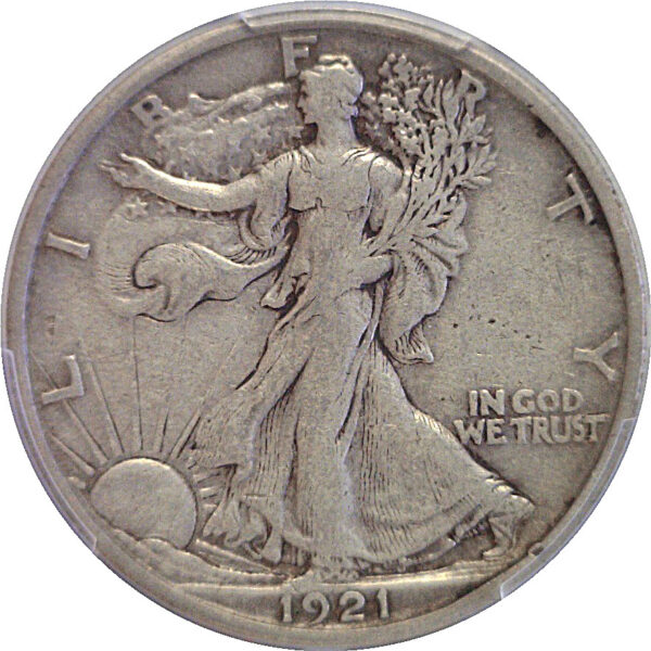 1921-S Walking Liberty Half Dollar. -  PCGS VF-35.  CAC - Image 2