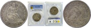1850 Seated Liberty Half Dollar   -  PCGS XF-45