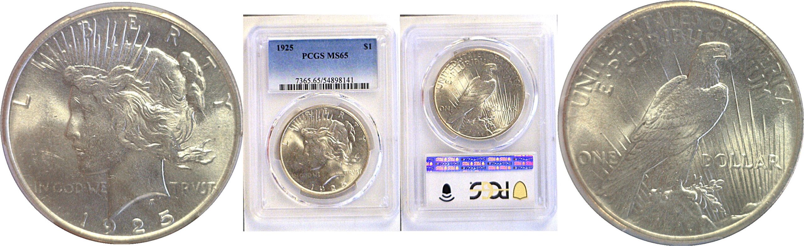 1925 Peace Dollar. -  PCGS MS-65