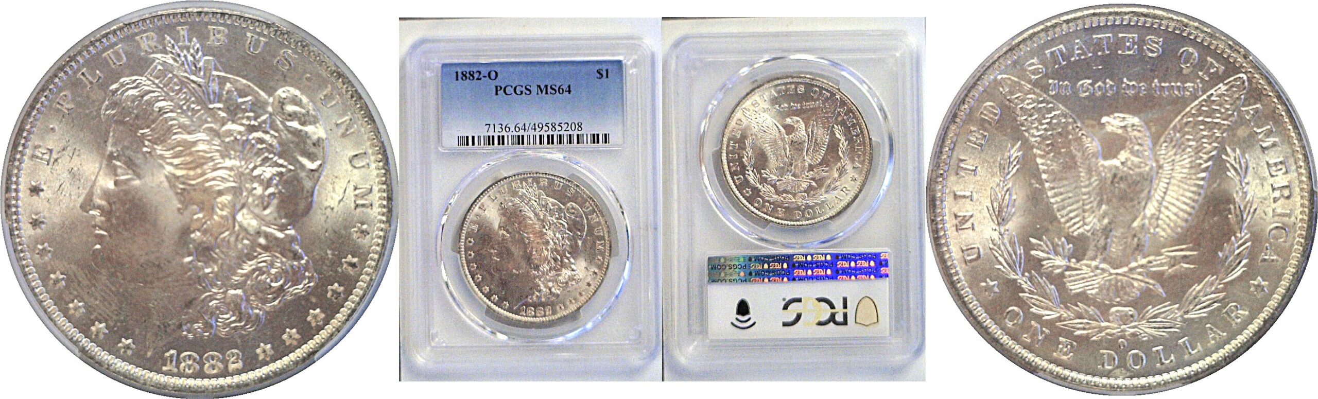 1882-O Morgan Dollar. -  PCGS MS-64