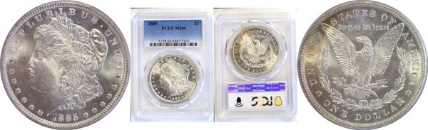 1885 Morgan Dollar. -  PCGS MS-66