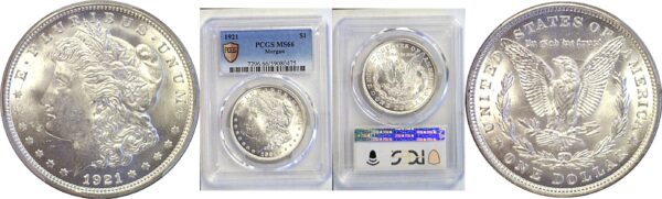 1921 Morgan Dollar  -  PCGS MS-66