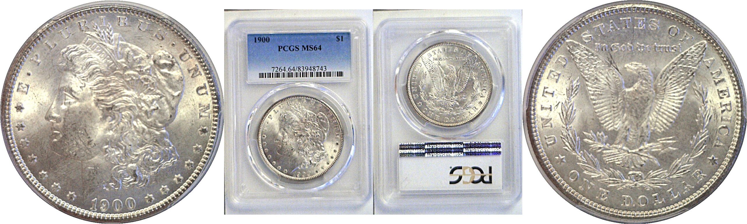 1900 Morgan Dollar  -  PCGS MS-64