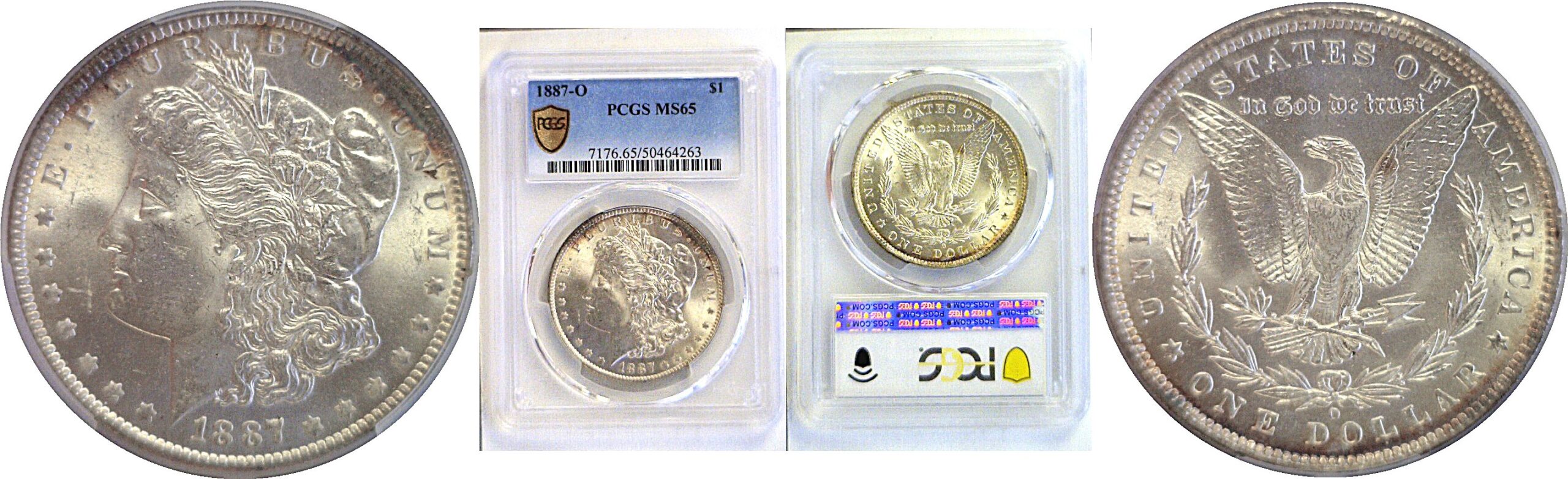 1887-O Morgan Dollar. -  PCGS MS-65