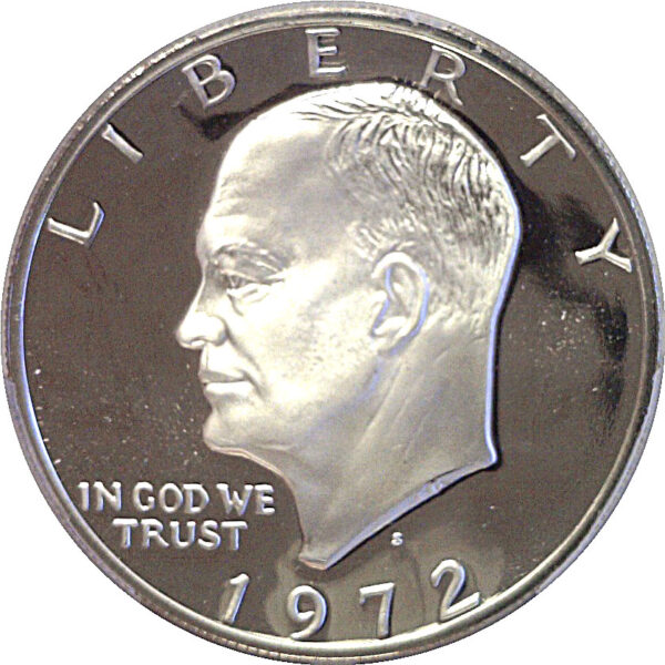 1972-S Eisenhower Dollar  -  PCGS PR-70 DCAM - Image 2