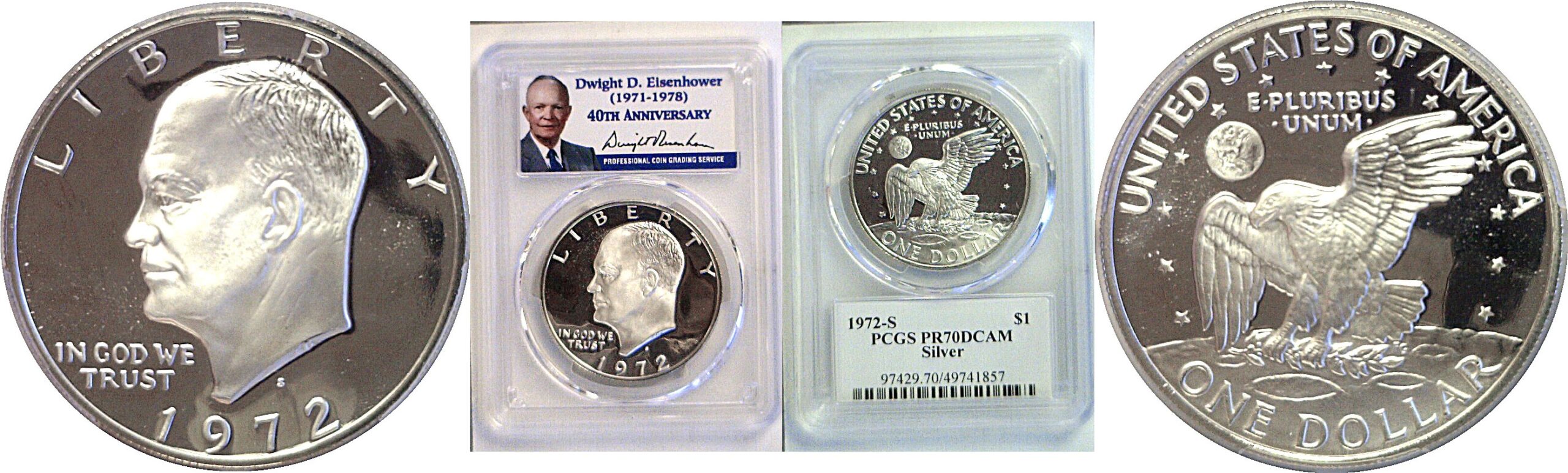 1972-S Eisenhower Dollar  -  PCGS PR-70 DCAM