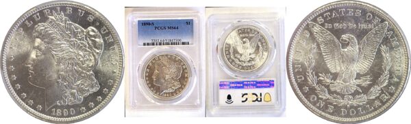1890-S Morgan Dollar  -  PCGS MS-64