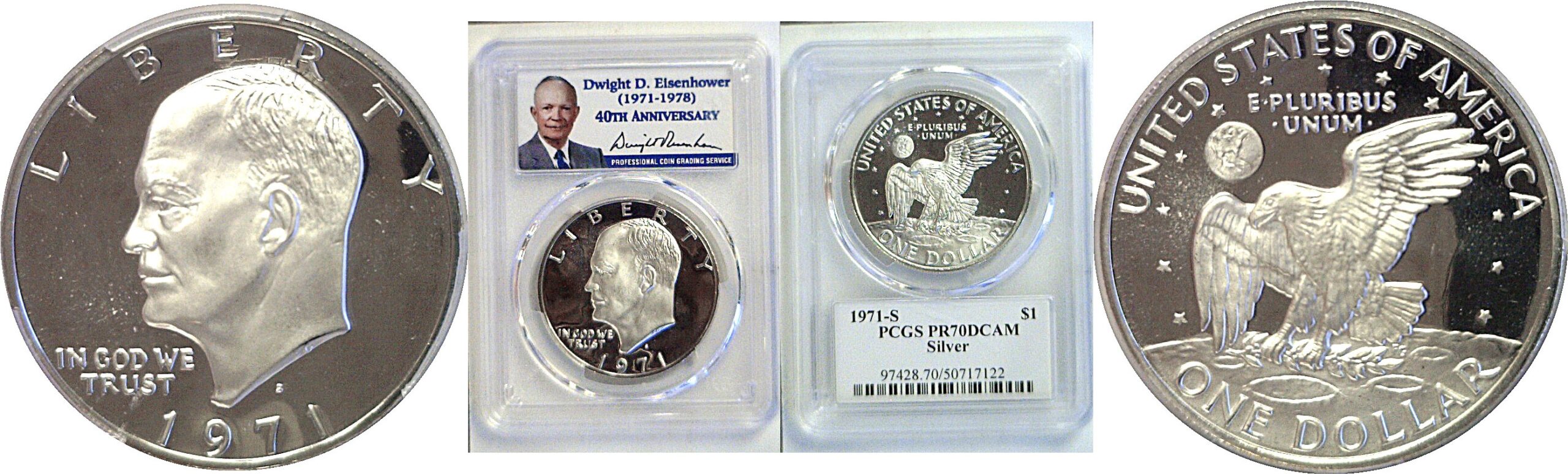 1971-S Eisenhower Dollar  -  PCGS PR-70 DCAM