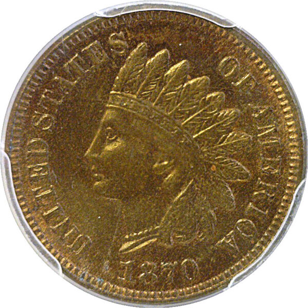 1870 Indian Head Cent  -  PCGS MS-65 RB - Image 2