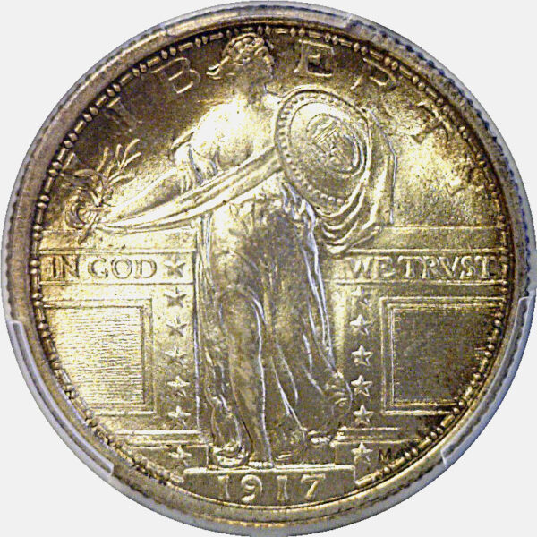 1917 T-1 Standing Liberty Quarter  -  PCGS MS-66 FH - Image 2