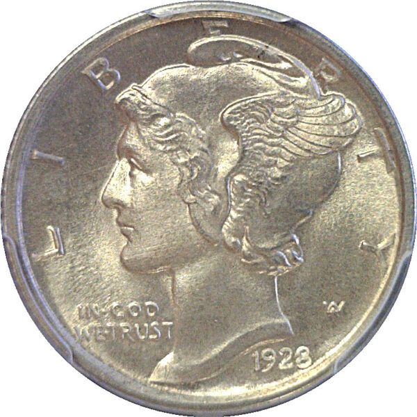 1928-D Mercury Dime  -  PCGS MS-66 FB - Image 2