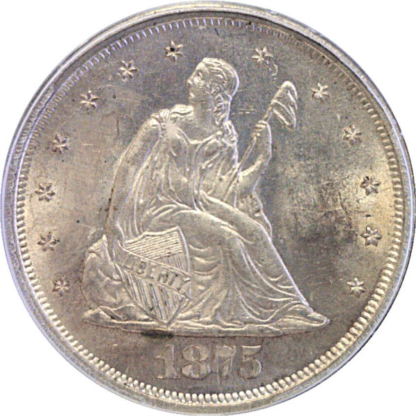 1875-S Twenty Cent Piece  -  PCGS MS-63 - Image 2