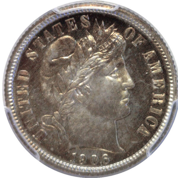 1906 Barber Dime  -  PCGS PR-65 - Image 2