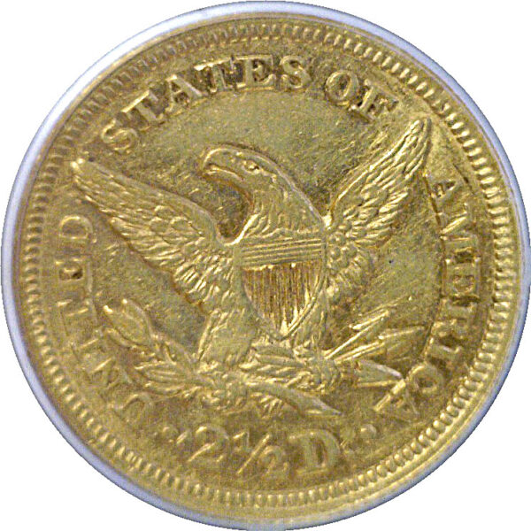 1848 $2 1/2 Liberty  -  PCGS AU-50 - Image 3