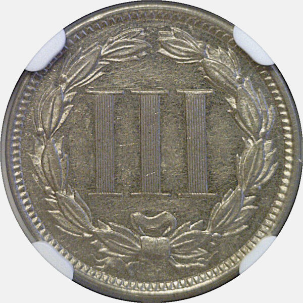 1879 Nickel Three Cent  -  NGC MS-62 - Image 3