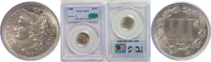 1880 Nickel Three Cent  -  PCGS MS-64  CAC.