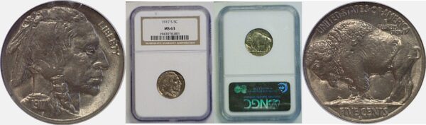 1917-S Buffalo Nickel  -  NGC MS-63