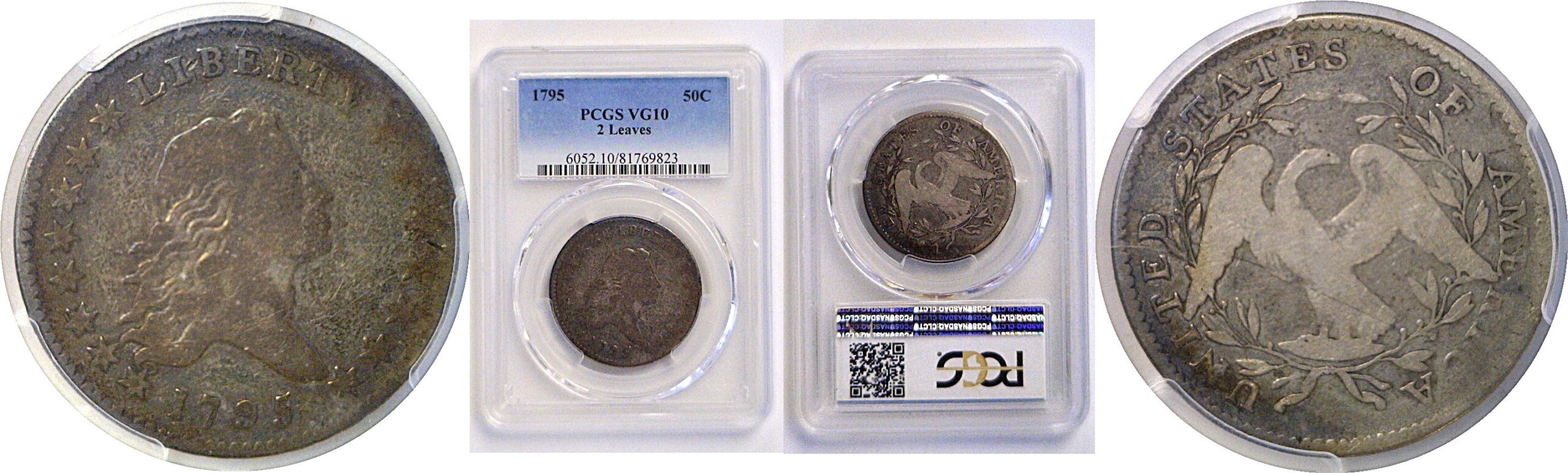 1795 Flowing Hair Half Dollar  -  PCGS VG-10
