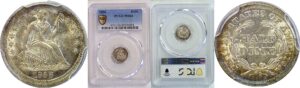 1856 Seated Liberty Half Dime  -  PCGS MS-64