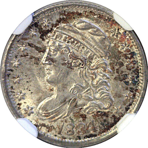 1834 Bust Half Dime  -  NGC MS-64  CAC - Image 2