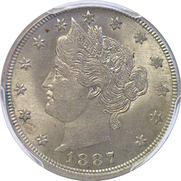 1887 Liberty Nickel  -  PCGS MS-63 - Image 2
