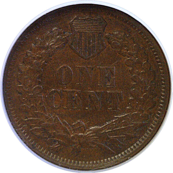 1877 Indian Head Cent  -  NGC AU-55 - Image 3