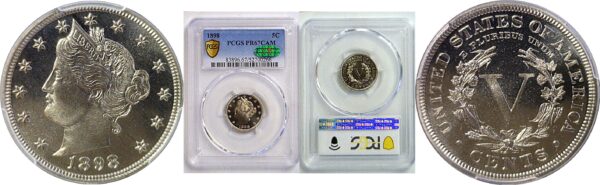 1898 Liberty Nickel  -  PCGS PR-67 CAM   CAC
