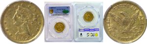 1852-D $5 Liberty  -  PCGS XF-45  CAC