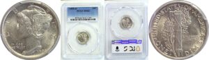 1920-D Mercury Dime. -  PCGS MS-62