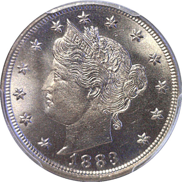1883 No CENTS Liberty Nickel PCGS MS-66+ - Image 2