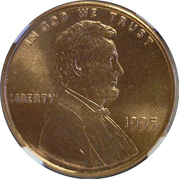 1995 Doubled Die. Lincoln Cent  -  NGC MS-68 RD - Image 2