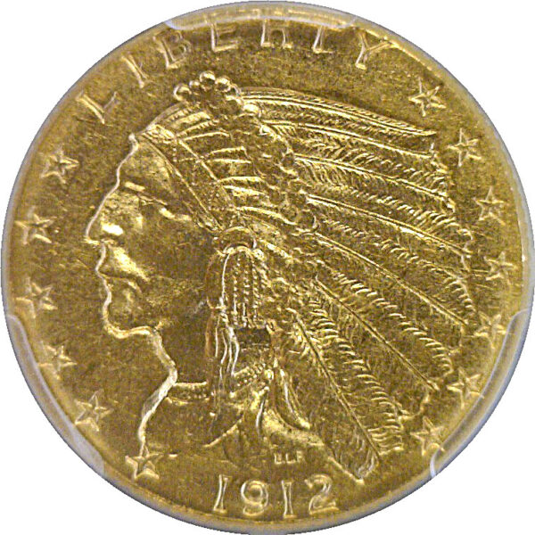 1912 $2 1/2 Indian. -  PCGS MS-62 - Image 2