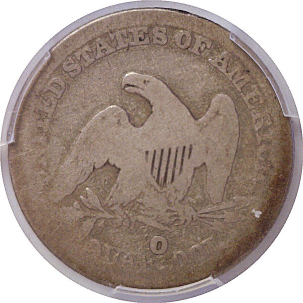 1854-O Huge O Seated Liberty Quarter PCGS AG-3  CAC - Image 3