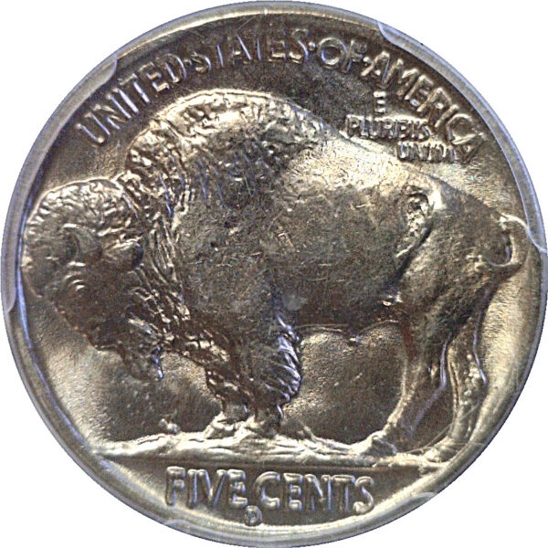 1938-D/S Buffalo Nickel  -  PCGS MS-66+  CAC - Image 3