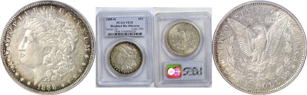 1888-O Doubled Die Obverse.  Morgan Dollar  -  PCGS VF-35
