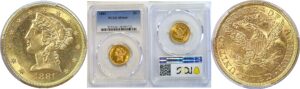 1881 $5 Liberty  -  PCGS MS-64+