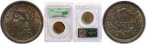 1853 Large Cent  -  PCGS MS-64 BN  CAC