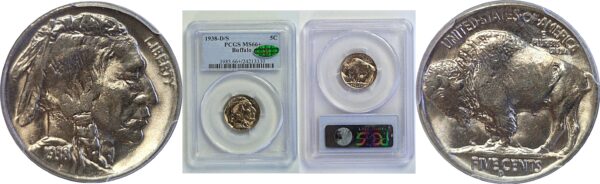 1938-D/S Buffalo Nickel  -  PCGS MS-66+  CAC