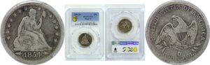 1854-O Huge O   Seated Liberty Quarter   PCGS F-12
