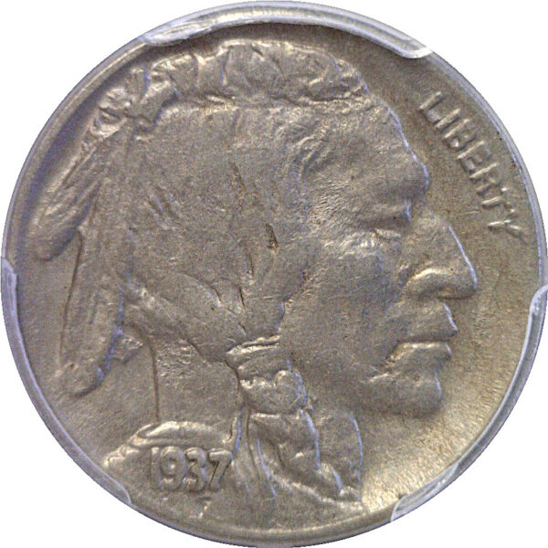 1937-D 3 Legs.  Buffalo Nickel  -  PCGS AU-50 - Image 2