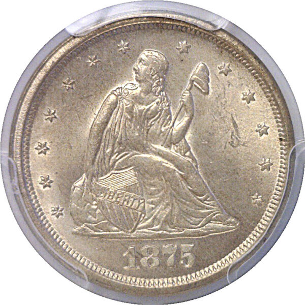 1875-S Twenty Cent Piece   PCGS MS-64 - Image 2