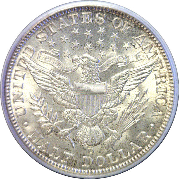 1911-D Barber Half Dollar  -  PCGS MS-65  CAC - Image 3