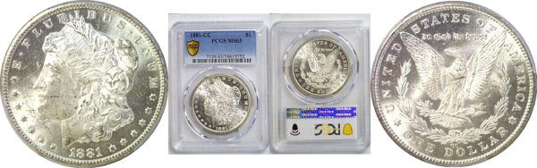 1881-CC Morgan Dollar  -  PCGS MS-63