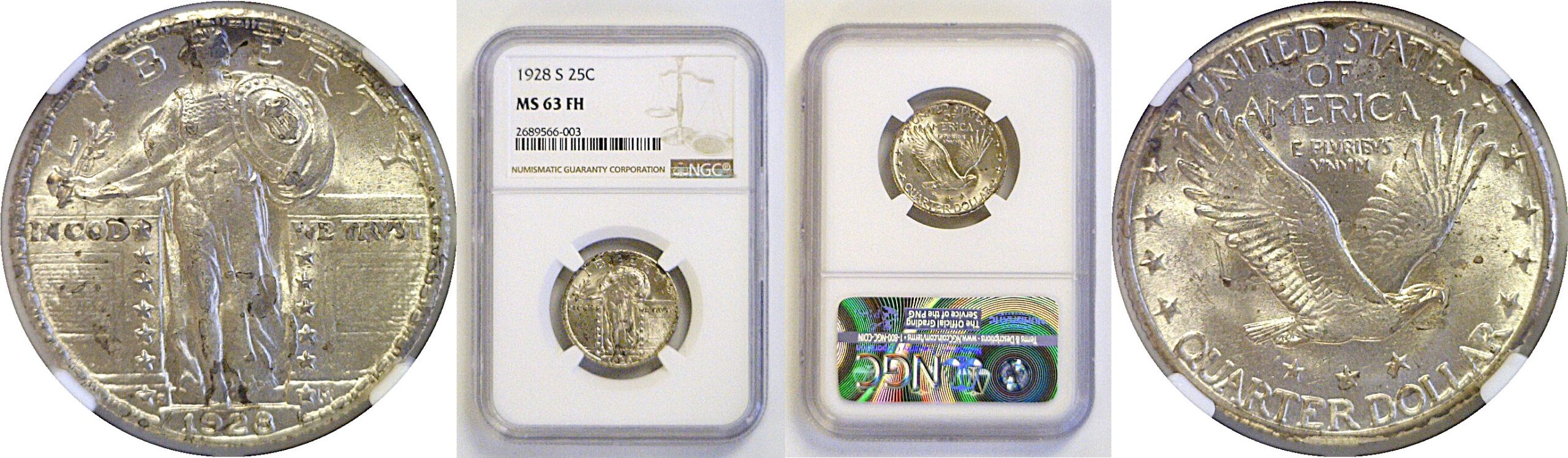 1928-S Standing Liberty Quarter   NGC MS-63 FH