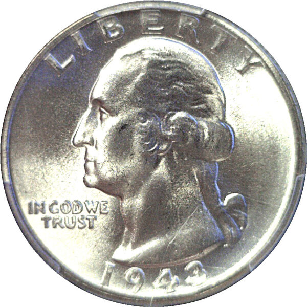 1943-S Washington Quarter  -  PCGS MS-67+  CAC - Image 2