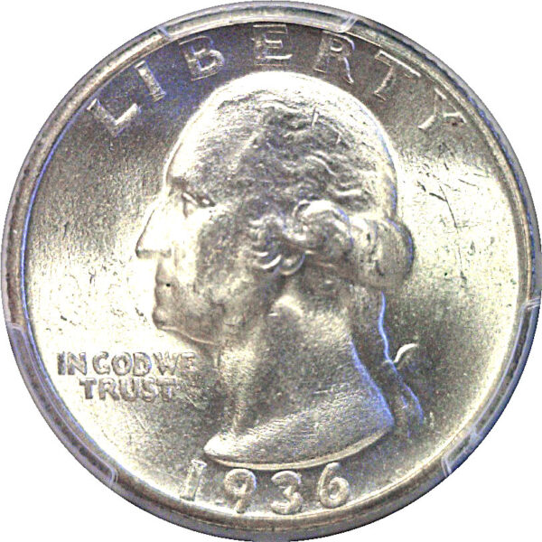1936-D Washington Quarter  -  PCGS MS-64 - Image 2