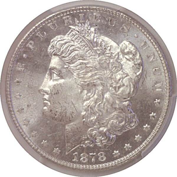 1878-7TF Reverse of 1878  Morgan Dollar PCGS MS-64  CAC - Image 2