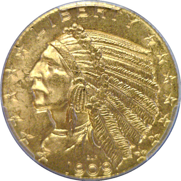 1909-D $5 Indian  -  PCGS MS-64 - Image 2