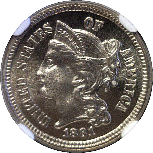 1881 Nickel Three Cent. -  NGC PF-66+ - Image 2
